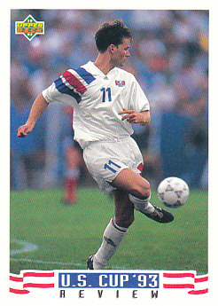 Eric Wynalda USA Upper Deck World Cup 1994 Preview Eng/Spa US Cup 93 Review #135
